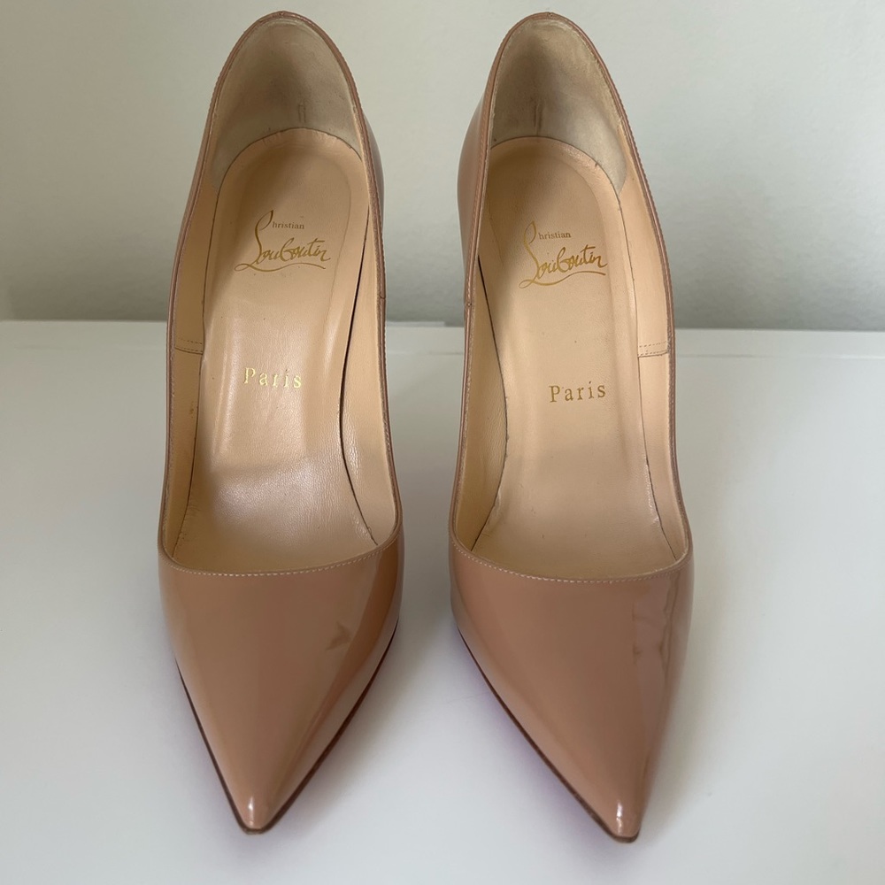 Christian Louboutin So Kate 120 patent Nude 38.5 - Picture 7 of 12